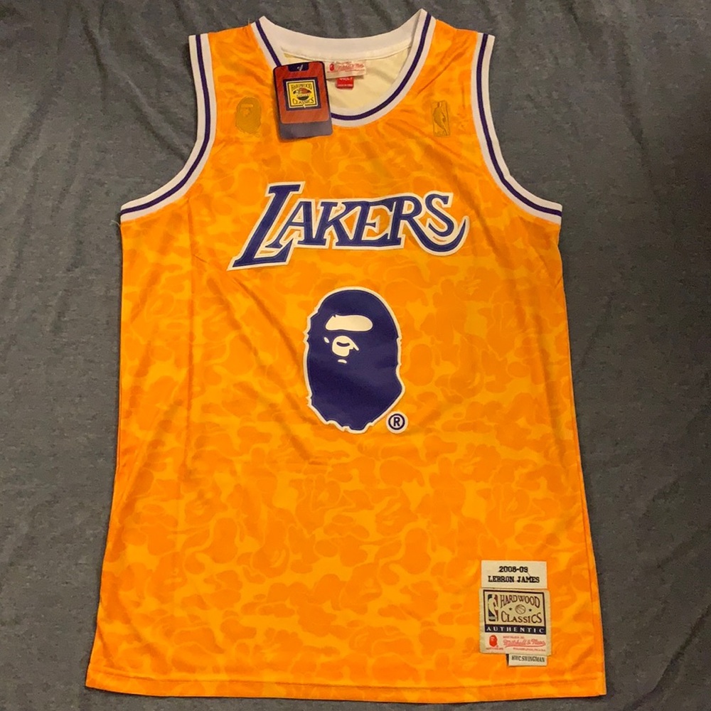 Bape Lakers Lebron jersey